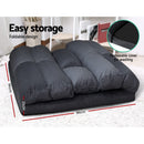 Artiss Lounge Sofa Bed Floor Recliner Chaise Folding Suede