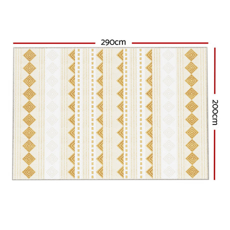 Artiss Floor Rugs 200x290cm Washable Area Mat Large Carpet Soft Short Pile Ella