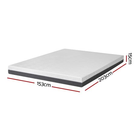 Giselle Bedding Memory Foam Mattress Bed Cool Gel Non Spring Comfort Queen 15cm