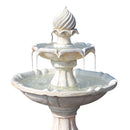 Gardeon 3 Tier Solar Powered Water Fountain - Ivory