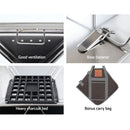 Grillz Camping Fire Pit BBQ Portable Folding Stainless Steel Stove Outdoor Pits