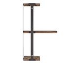 Artiss Floating Wall Shelves Brackets 3 Tiers Corner Display DIY Wall Mount Rack