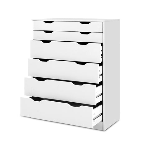 Artiss 6 Chest of Drawers Tallboy Cabinet Storage Dresser Table Bedroom Storage