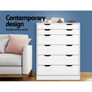 Artiss 6 Chest of Drawers Tallboy Cabinet Storage Dresser Table Bedroom Storage