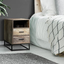 Artiss Bedside Tables Drawers Side Table Nightstand Storage Cabinet Unit Wood