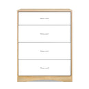 Artiss Chest of Drawers Tallboy Dresser Table Bedroom Storage White Wood Cabinet