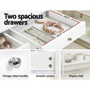 Artiss Console Table Hall Side Entry 2 Drawers Display White Desk Furniture