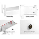 Hallway Console Table Hall Side Entry 3 Drawers Display White Desk Furniture