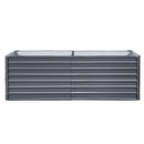 Greenfingers Garden Bed 240X80X77CM Galvanised Raised Steel Instant Planter 2N1