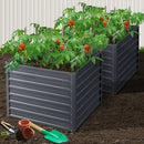 Greenfingers Garden Bed 2PCS 100X100X77CM Galvanised Steel Raised Planter