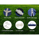 Instahut Gazebo 3x6 Outdoor Marquee Gazebos Wedding Party Camping Tent 6 Wall Panels