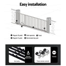 Lockmaster Automatic Sliding Gate Opener Kit 10W Solar Panel Electric 4M 600KG