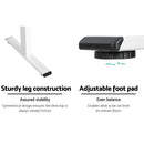 Artiss Standing Desk Sit Stand Motorised Adjustable Frame Only White Dual Motor