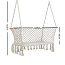 Gardeon Camping Hammock Chair Patio 2 Person Swing Hammocks Double Portable Grey