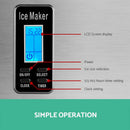 Devanti 3.2L Stainless Steel Portable Ice Cube Maker