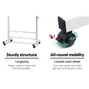 Portable Mobile Laptop Desk Notebook Computer Height Adjustable Table Sit Stand Study Office Work White