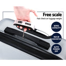 Wanderlite 3pc Luggage Travel Sets Suitcase Trolley TSA Lock Silver