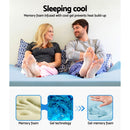 Giselle Bedding Cool Gel Memory Foam Mattress Topper Bamboo Cover 5CM Double