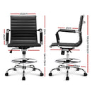 Artiss Office Chair Veer Drafting Stool Mesh Chairs Armrest Standing Desk Black