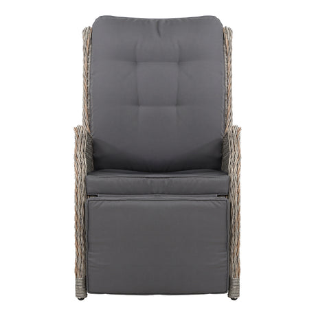 Gardeon Sun lounge Setting Recliner Chair Outdoor Furniture Patio Wicker Sofa