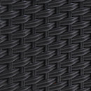 Sun lounge Recliner Chair Wicker Lounger Sofa Day Bed Outdoor Furniture Patio Garden Cushion Ottoman Black Gardeon