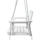 Gardeon Porch Swing Chair with Chain Garden Bench Outdoor Furniture Wooden White