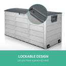 Gardeon 290L Outdoor Storage Box - Grey