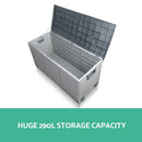 Gardeon 290L Outdoor Storage Box - Grey