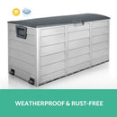Gardeon 290L Outdoor Storage Box - Grey