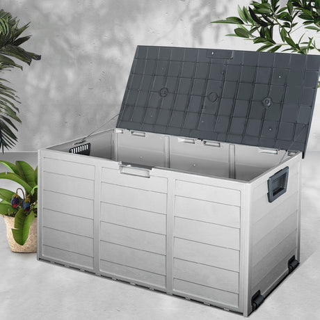 Gardeon 290L Outdoor Storage Box - Grey