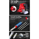 Giantz 4-STROKE Pole Chainsaw Hedge Trimmer Brush Cutter Whipper Multi Tool Saw