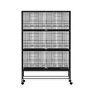 i.Pet Bird Cage Large Aviary Cages Galvanised Parrot Stand Alone Wheels 175cm