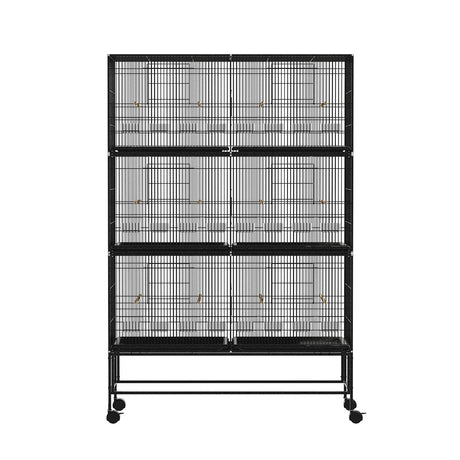 i.Pet Bird Cage Large Aviary Cages Galvanised Parrot Stand Alone Wheels 175cm