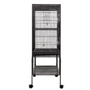 i.Pet Large Bird Cage with Perch - Black