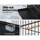 i.Pet Large Bird Cage with Perch - Black