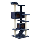 i.Pet 134cm Cat Scratching Post - Dark Grey