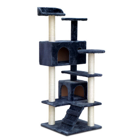 i.Pet 134cm Cat Scratching Post - Dark Grey
