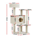 i.Pet Cat Tree Tower Scratching Post Scratcher Wood Condo House Bed Trees 90cm