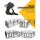 i.Pet Pet Dog Playpen 8 Panel Puppy Exercise Cage Enclosure Fence 80x60cm