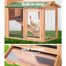 i.Pet Chicken Coop Rabbit Hutch 138cm Wide Wooden Pet Hutch