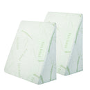 Giselle Bedding 2X Memory Foam Wedge Pillow Neck Back Support with Cover Waterproof Bamboo