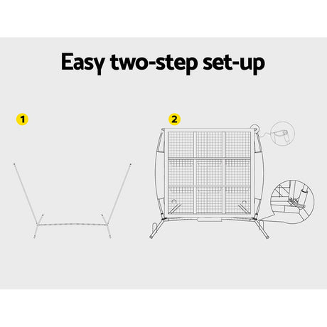 Everfit 2 in 1 Baseball Net Target Zone Rebound Net Pitching Target Hitter