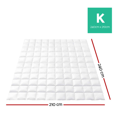 Giselle Bedding Duck Down Feather Quilt 700GSM King Size