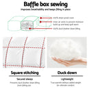 Giselle Bedding Duck Down Feather Quilt 700GSM King Size