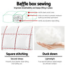 Giselle Bedding Duck Down Feather Quilt 500GSM King Size
