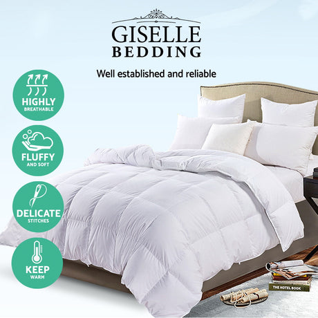 Giselle Bedding Queen Size 700GSM Goose Down Feather Quilt