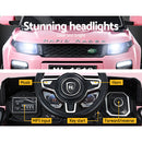 Rigo Kids Ride On Car Electric 12V Remote Toy Cars Battery SUV Toys Pink