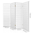 Artiss 4 Panel Wooden Room Divider - White