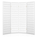 Artiss 4 Panel Wooden Room Divider - White