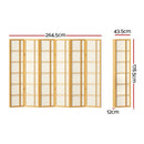 Artiss Room Divider Screen Privacy Wood Dividers Stand 6 Panel Nova Natural